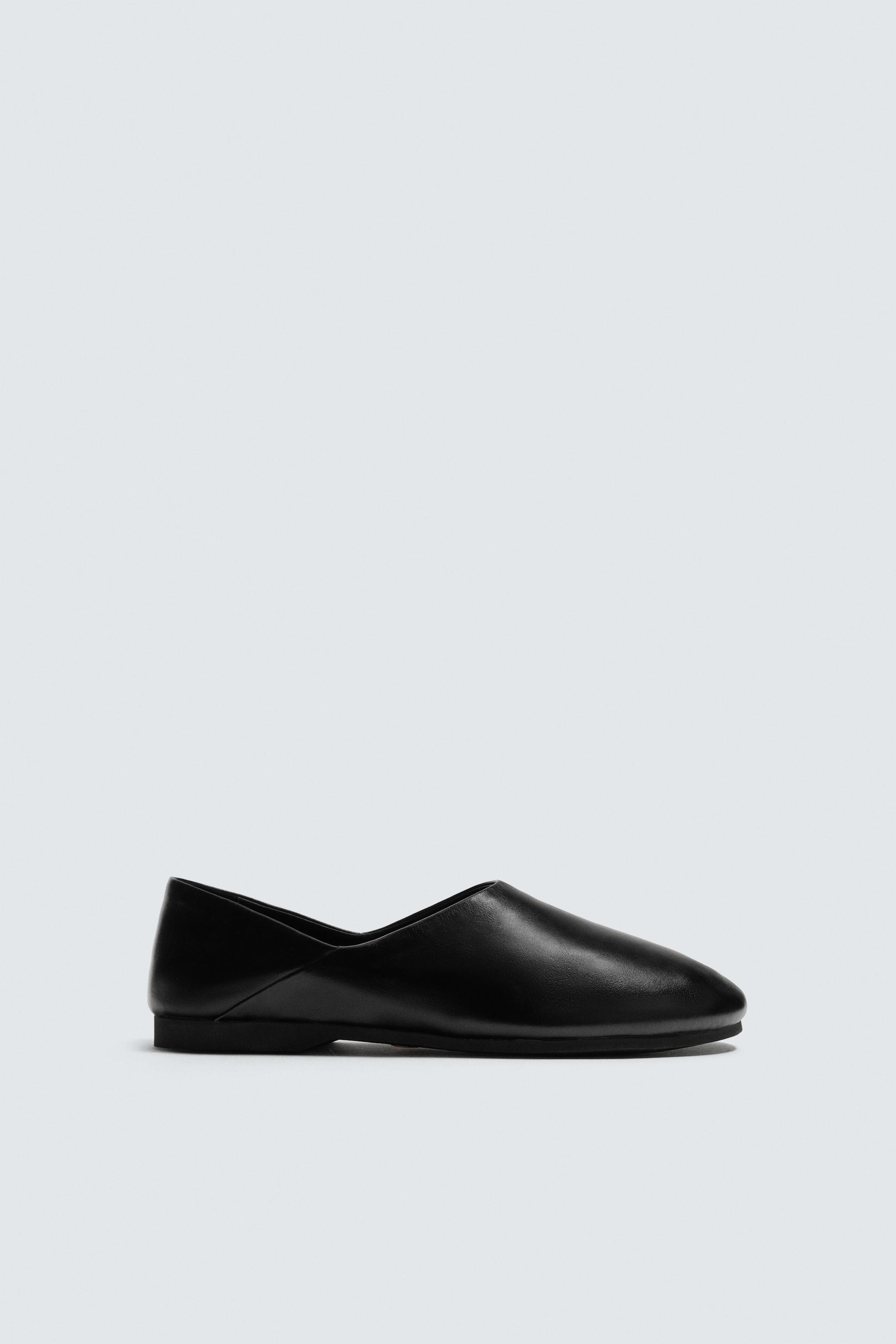 LEATHER SHOES VIBRAM® SOLE AARON LEVINE X ZARA - Black | ZARA
