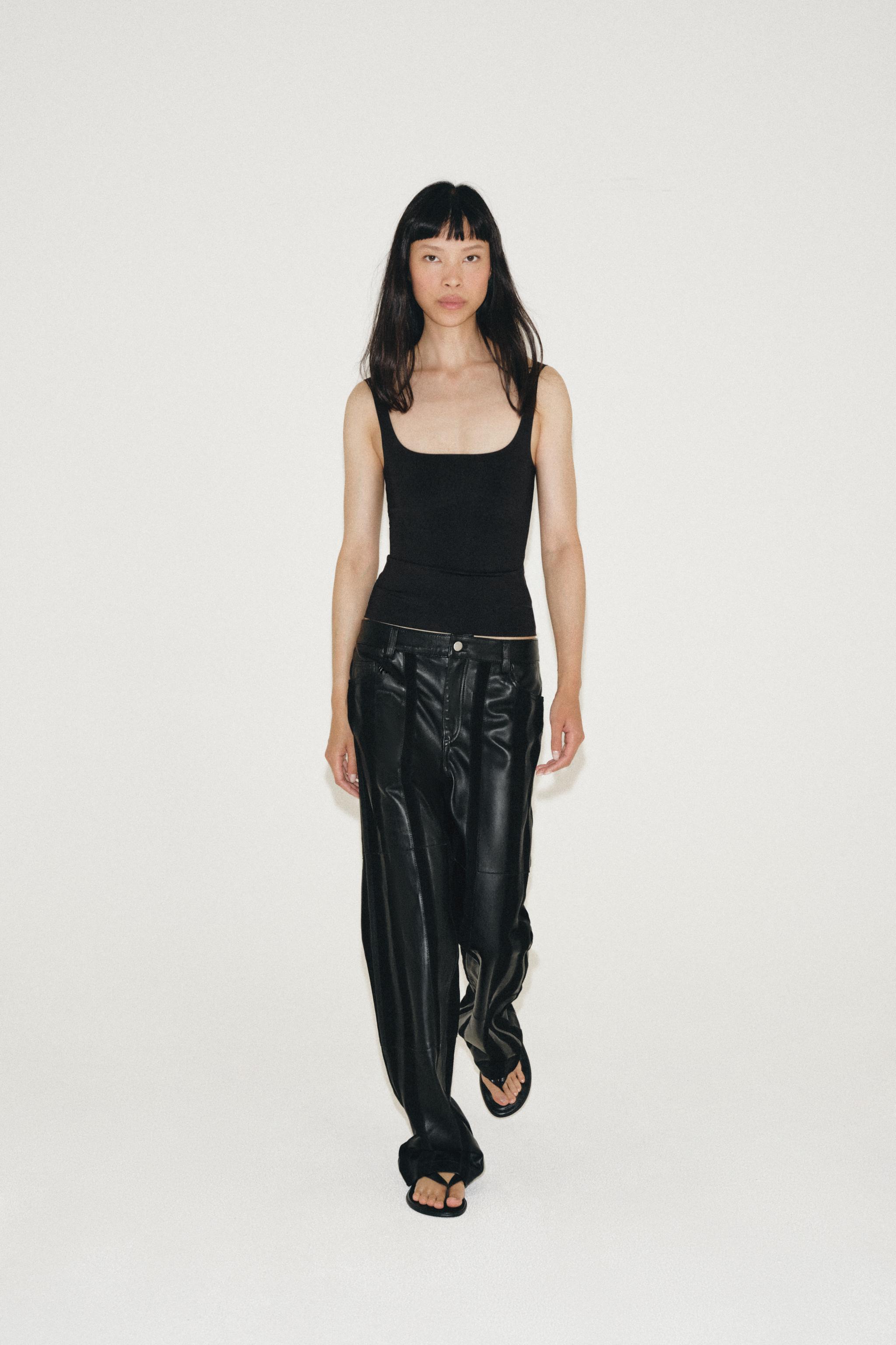Женские топы Zara Polyamide Spaghetti Strap Top