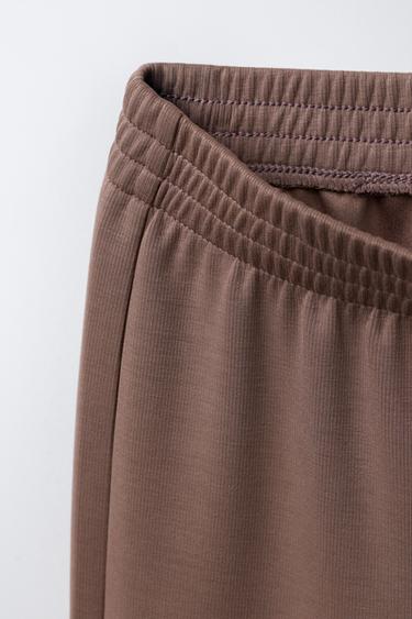 PANTALON FLARE AVEC MODAL - Marron de Zara - Image 2