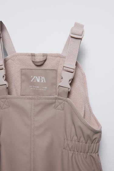 PETO ENGOMADO WATER RESISTENT - Marrón / Topo de Zara