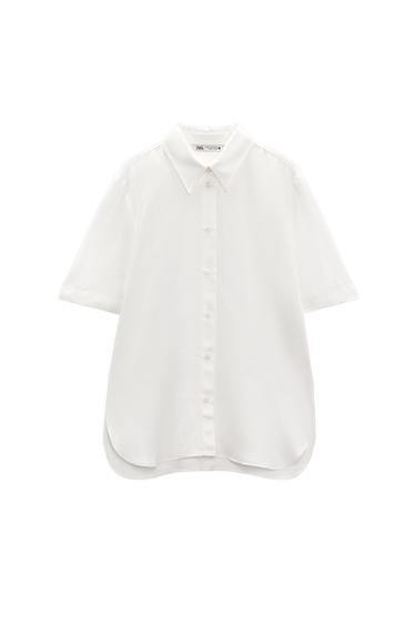 SATIN SHIRT WITH VENTS