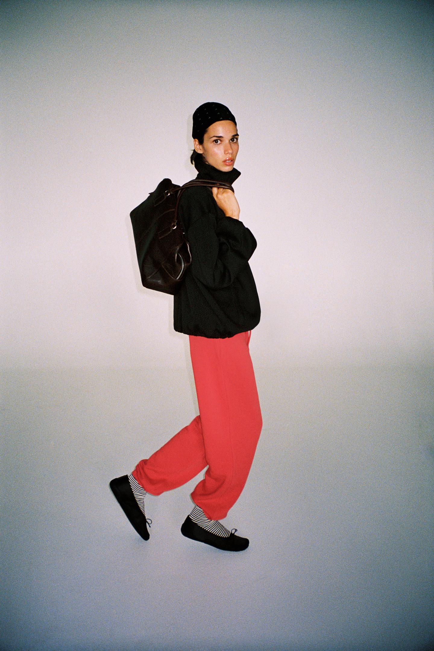 Женская куртка Zara Technical Bomber, цвет: Чёрный — фото 4
