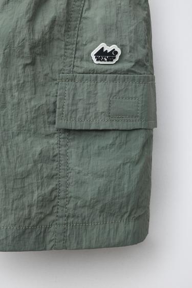 6-14 YEARS/ CARGO SWIM SHORTS - Khaki by Zara - Image 2