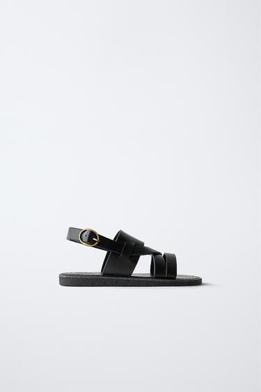 STRAPPY SANDALS - Black by Zara - Image 0