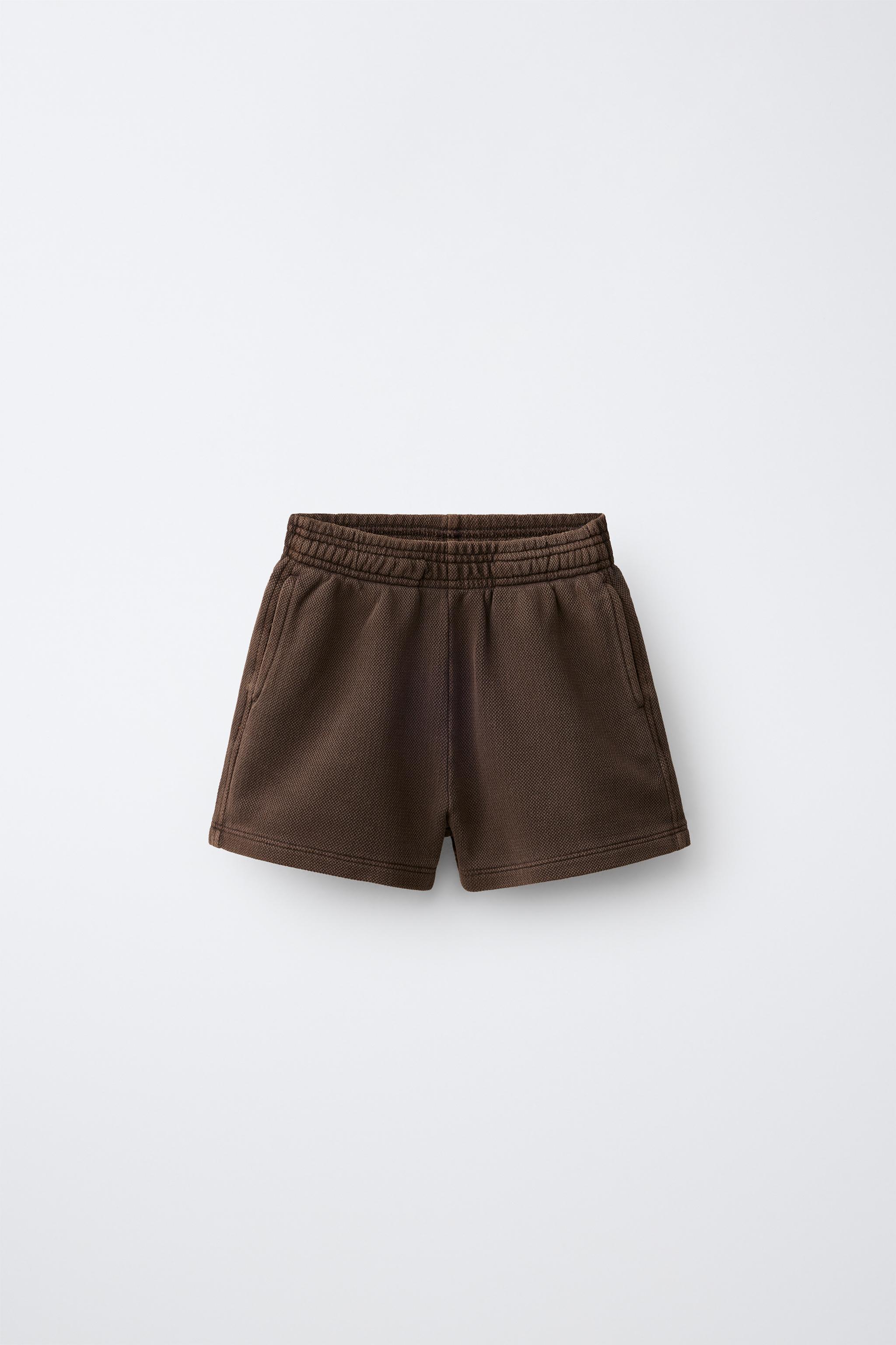 Детские шорты Zara PLAIN PIQUÉ SHORTS