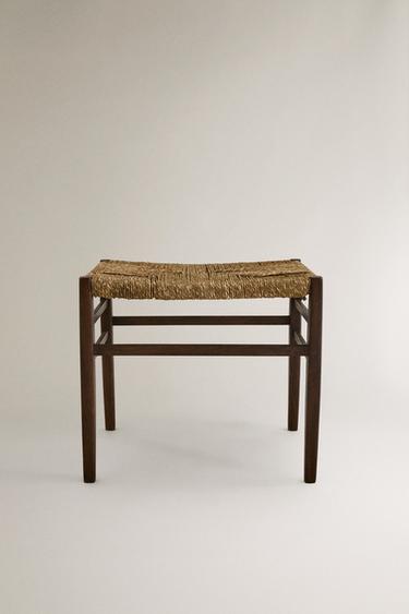 TABOURET EN BOIS DE MANGUIER - Marron de Zara - Image 0