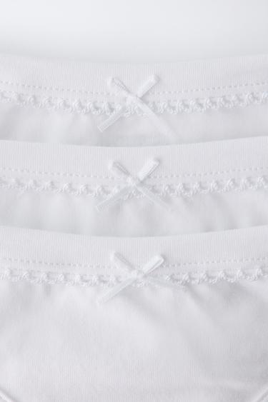 1 1/2-6 YEARS/ THREE-PACK OF PLAIN BRIEFS - White by Zara - Image 1