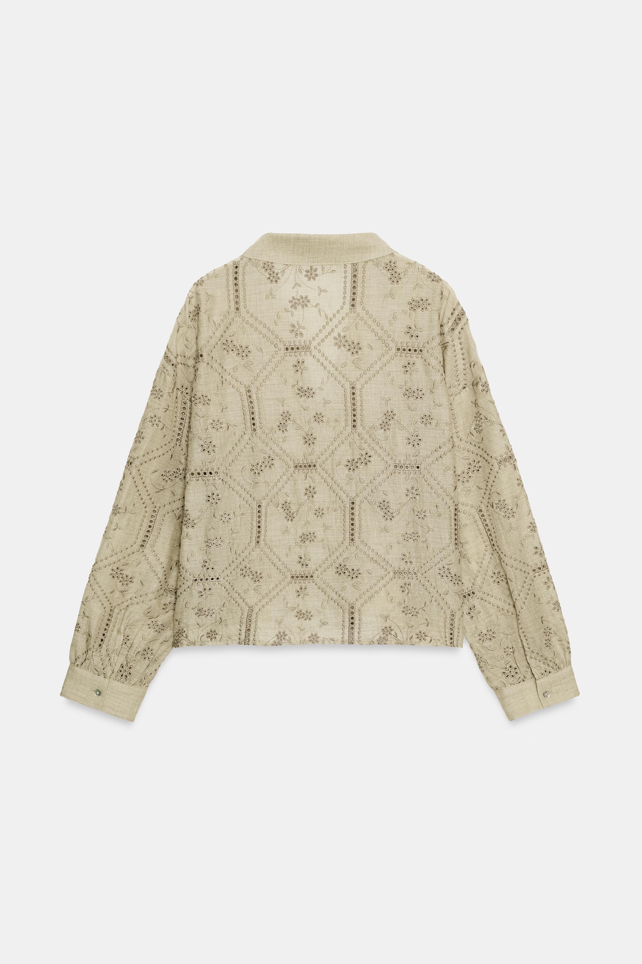 CHEMISE BRODÉE PERFORÉE