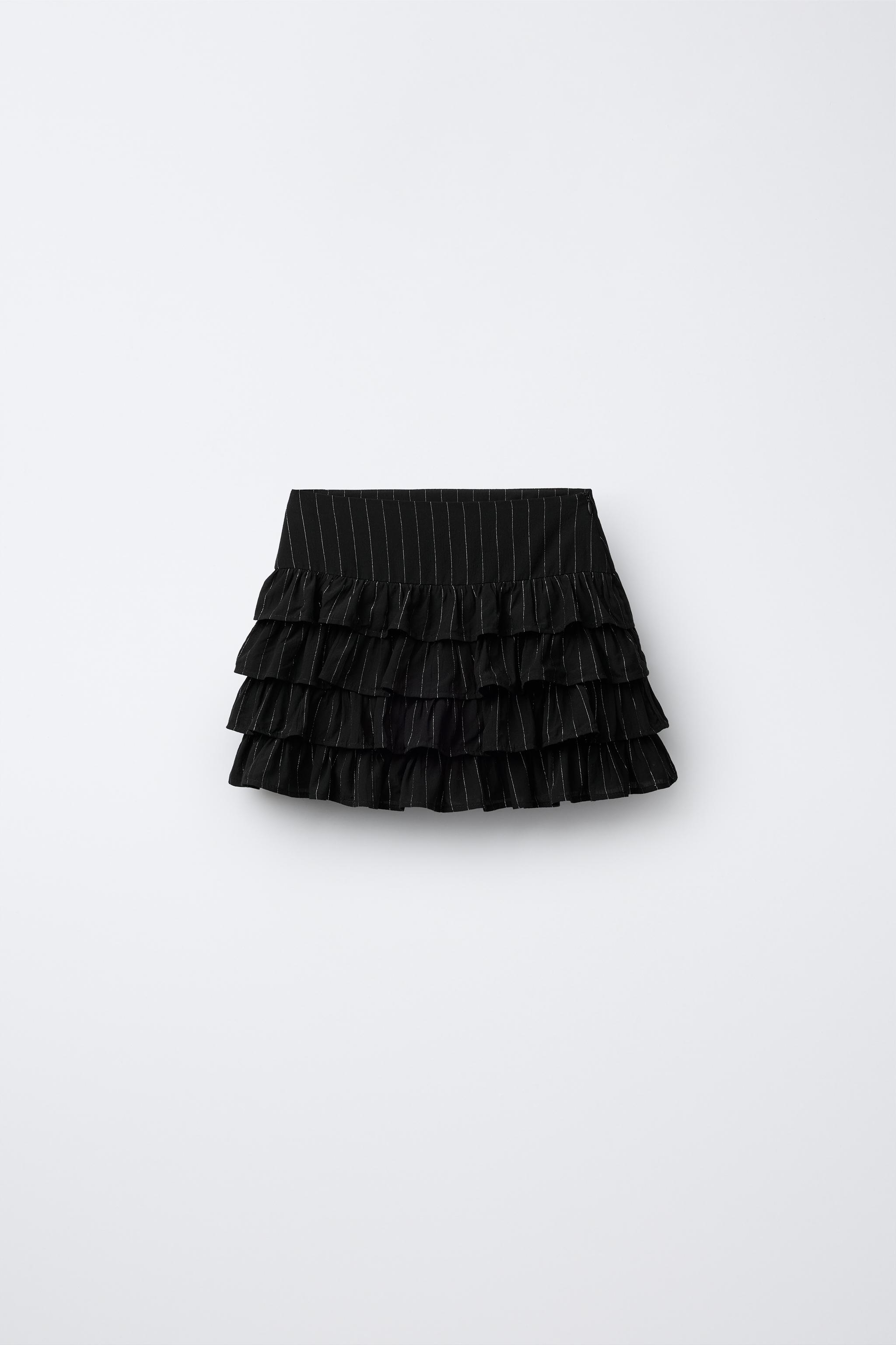 SHIMMER STRIPED SKORT