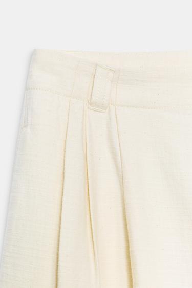 ZW COLLECTION OVERSIZE TROUSERS - Ecru by Zara - Image 8