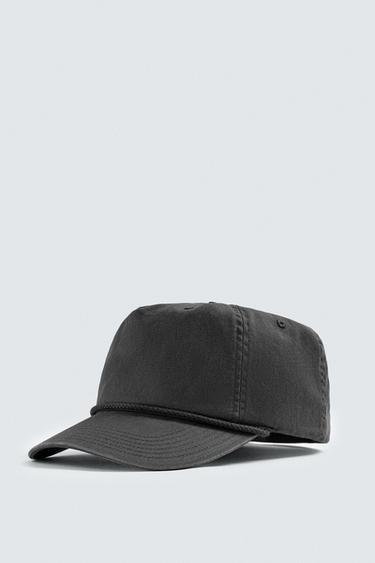 GORRA LAVADA CORDÓN - Petróleo de Zara