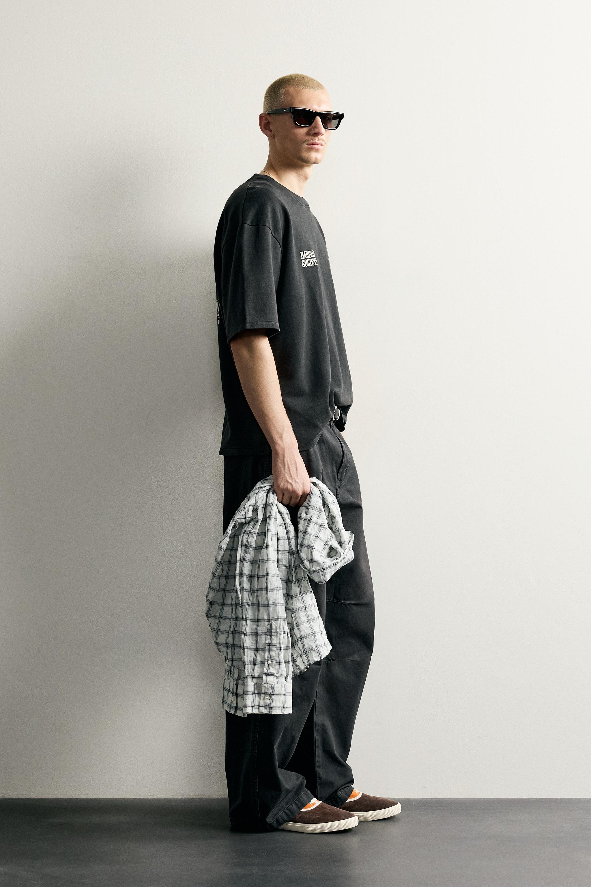 WASHED NAUTICAL PRINT SWEATSHIRT