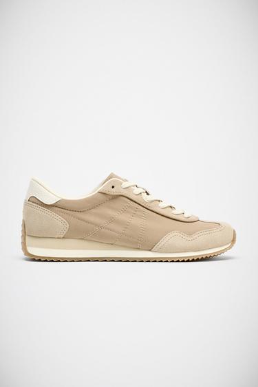 SOFT RUNNING TRAINERS - Brown by Zara