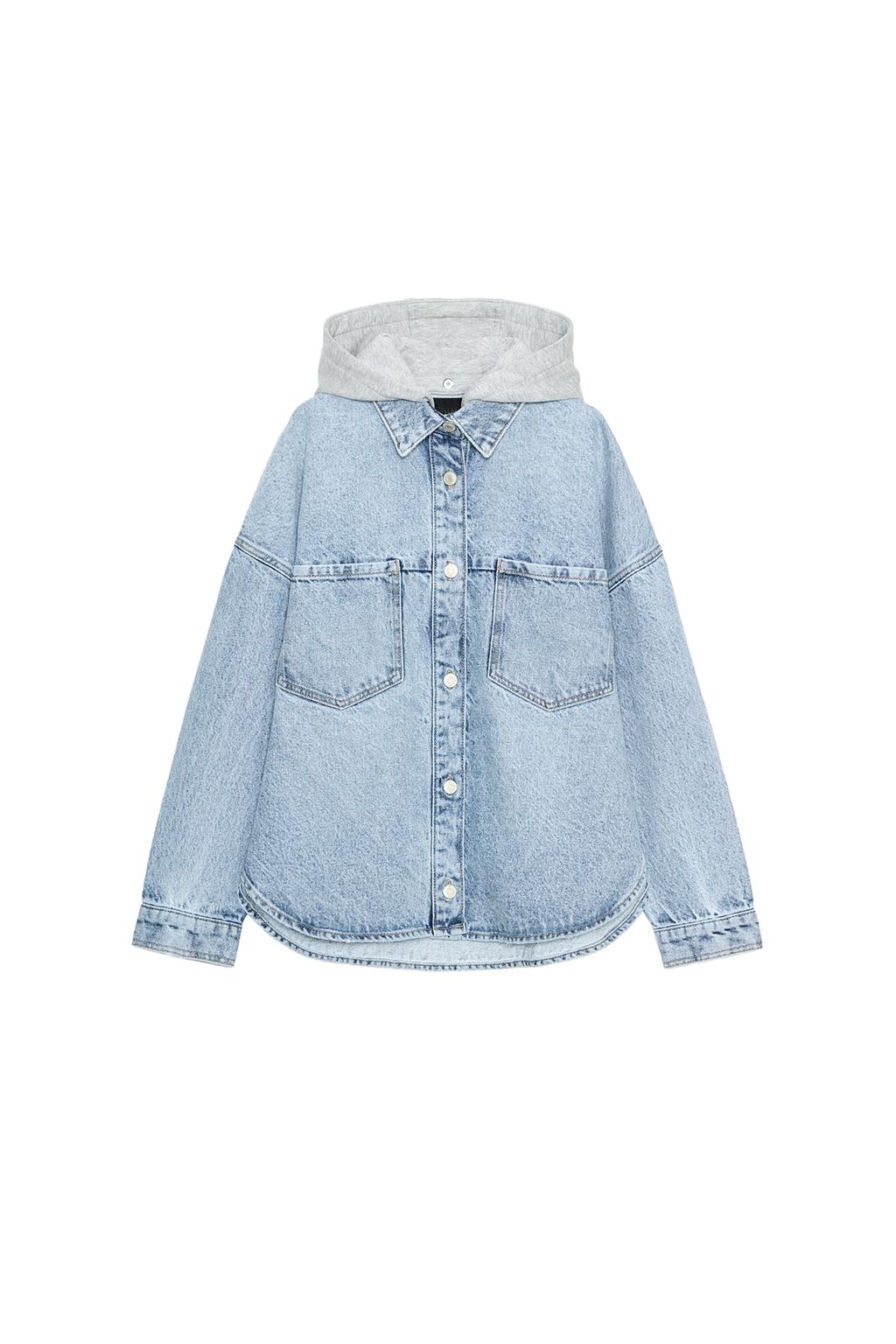Z1975 OVERSIZED DENIM HOODIE JACKET - image 4