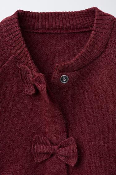 BOMBER PUNTO LAZOS - Burgundy de Zara