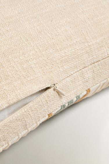 STRIPED CUSHION COVER - Ecru by Zara - Image 4