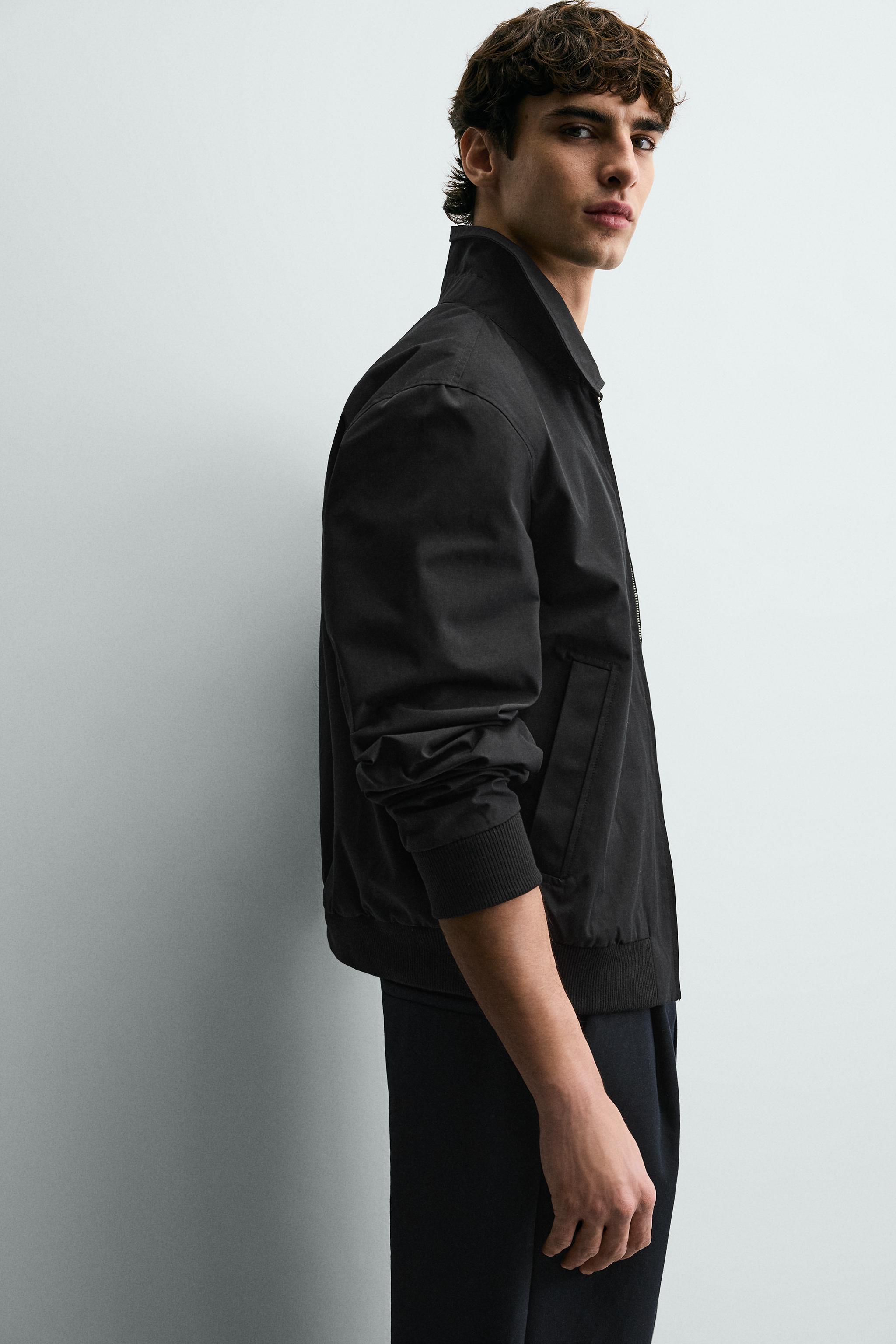 撥水加工入りテクニカルジャケット - ブラック | ZARA Japan / 日本