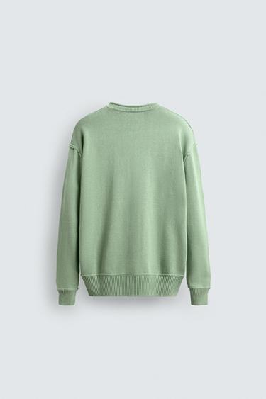REVERSE EFFECT COTTON SWEATER - Mint by Zara - Image 7