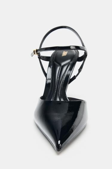 CHAUSSURES OUVERTES À TALONS ET BRIDE - Noir de Zara - Image 3