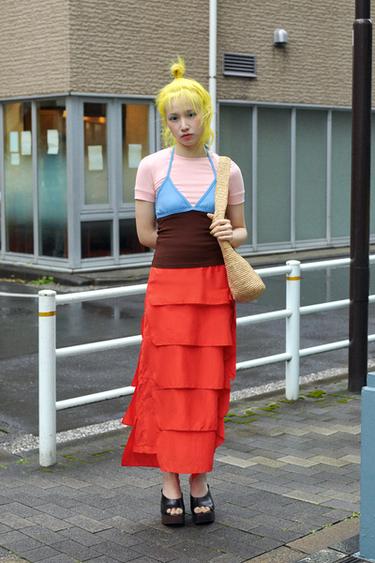 フリルスカート ZW COLLECTIONブライトレッドZaraのフリルスカート ZW COLLECTION - ブライトレッド 