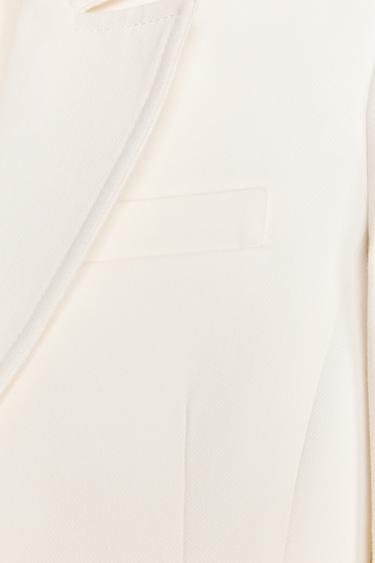 ZW COLLECTION DENIM BLAZER WITH BUTTONS - White by Zara - Image 8