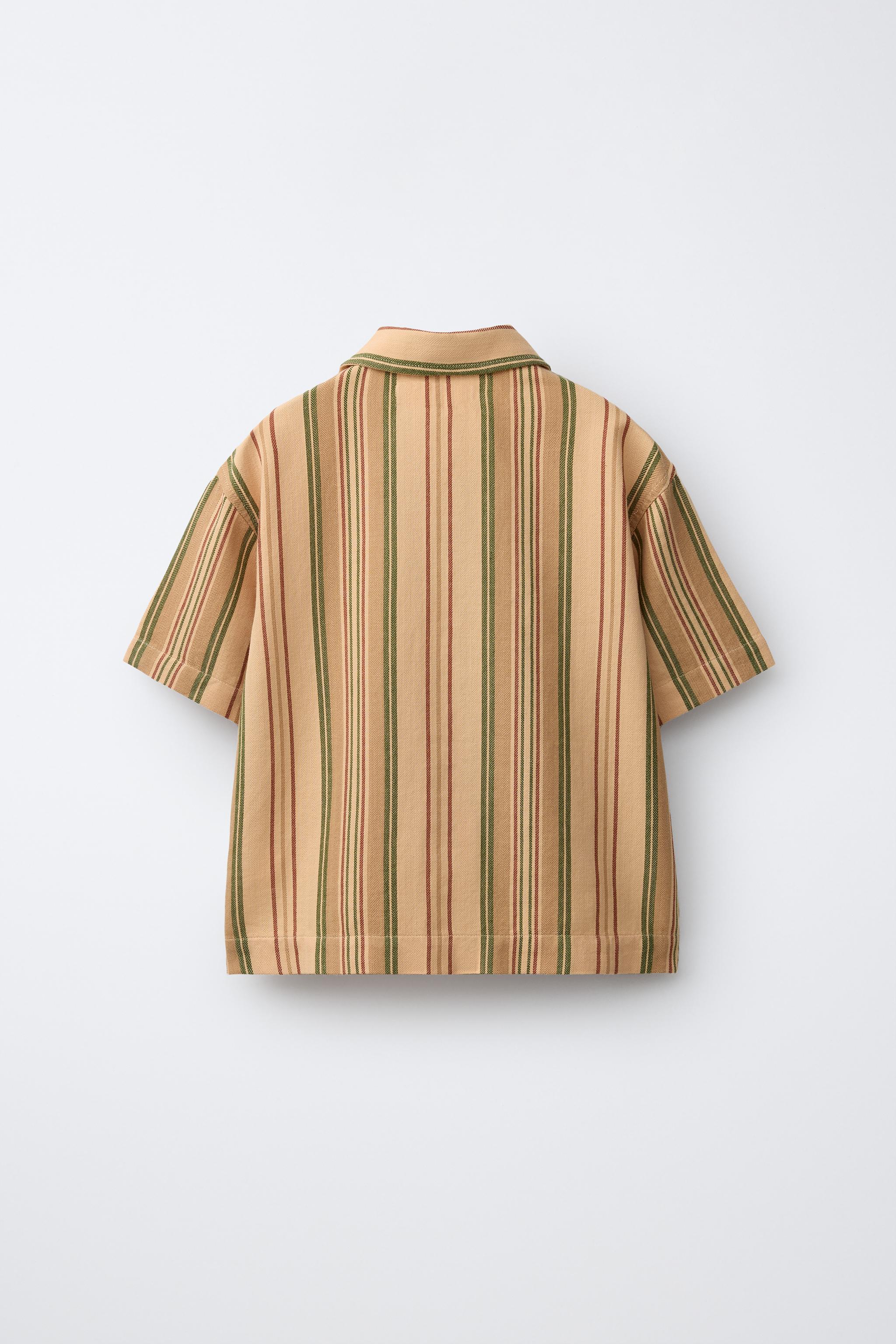 CHEMISE RUSTIQUE À RAYURES