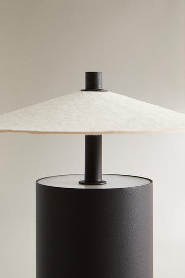 LED TABLE LAMP WITH PAPER LAMPSHADE - Black by Zara - Image 4