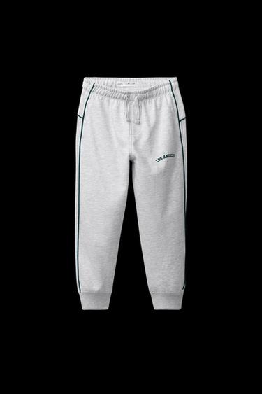 PANTALÓN FELPA JOGGING - Gris vigoré de Zara - Imagen 0