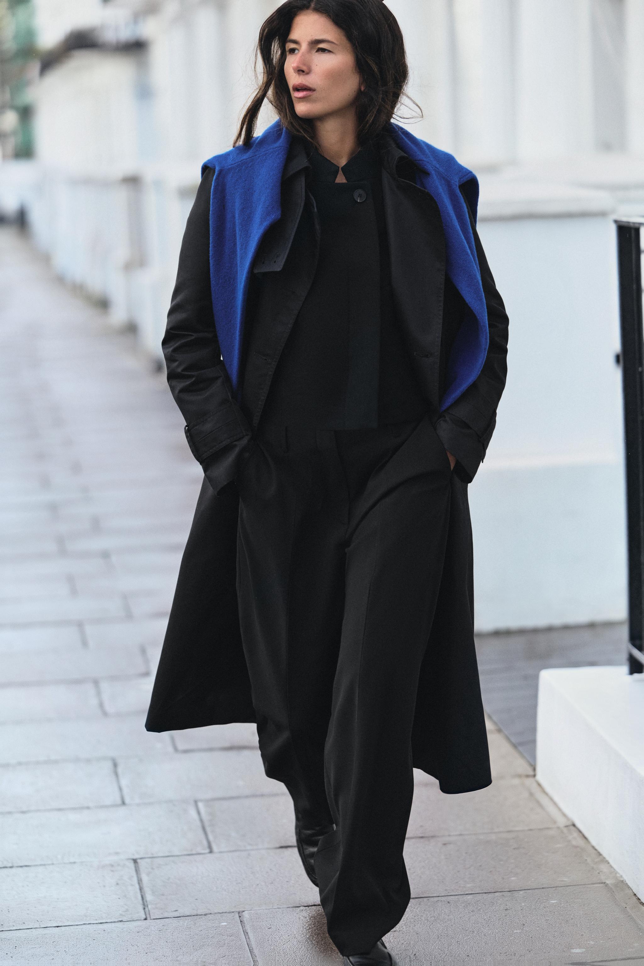 WATER-REPELLENT BELTED TRENCH COAT ZW COLLECTION