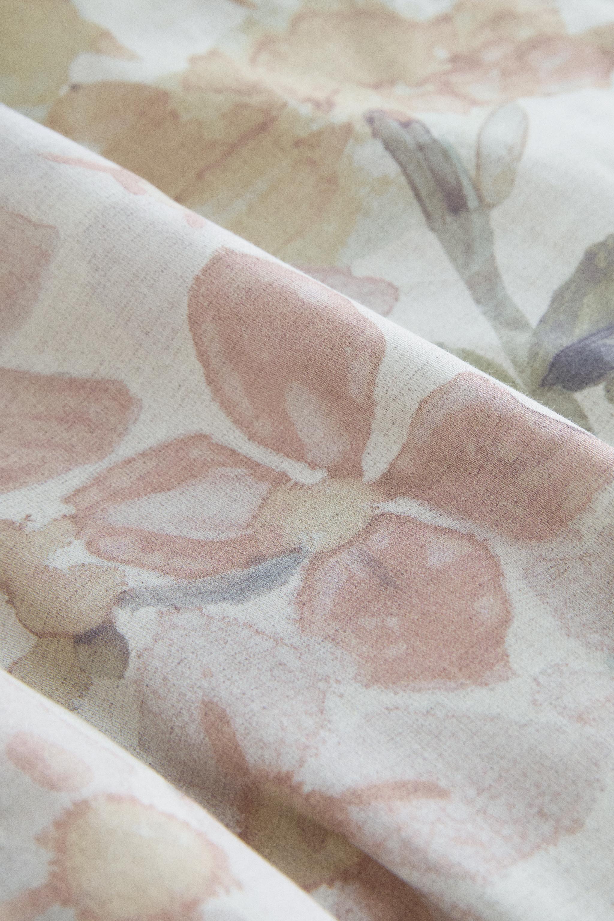 FLORAL PRINT SATEEN FLAT SHEET
