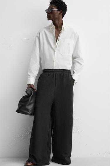 PANTALON JOGGER OVERSIZE COUPE LARGE - Noir de Zara - Image 4