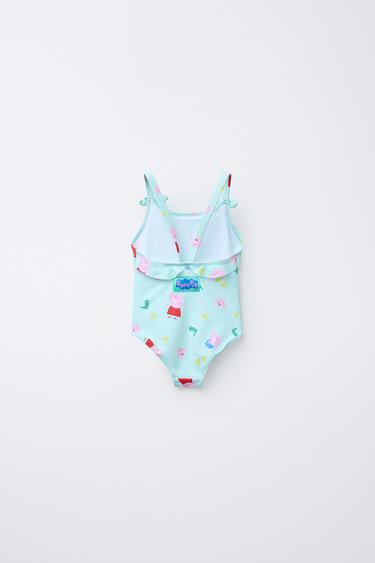 2-6 ANS/ MAILLOT DE BAIN PEPPA PIG ™ - Vert d'eau de Zara - Image 1