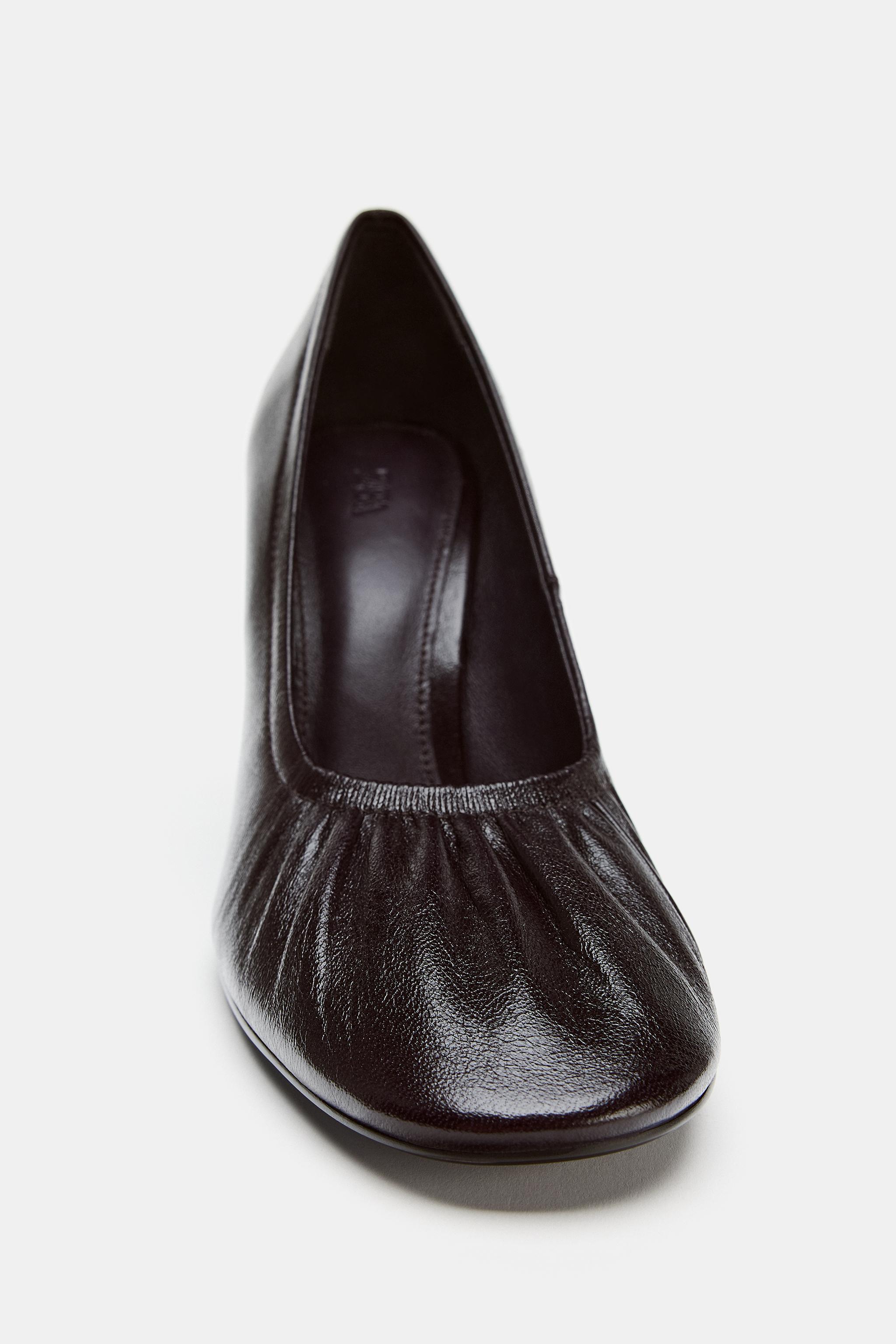 LIMITED EDITION GATHERED LEATHER HEELS
