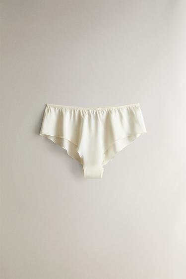MAULBEERSEIDEN-ÜBERHOSE - Cremefarben von Zara - Bild 0