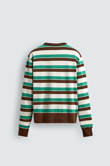 STRIPED T-SHIRT HARRY LAMBERT FOR ZARA X DISNEY - Brown / Green by Zara - Image 8