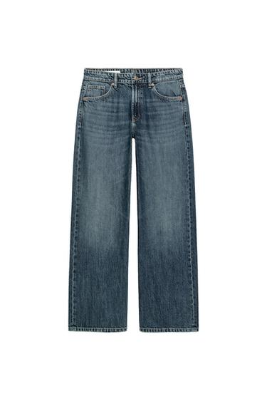 Zara TRF MID-RISE RELAXED JEANS - Navy blue