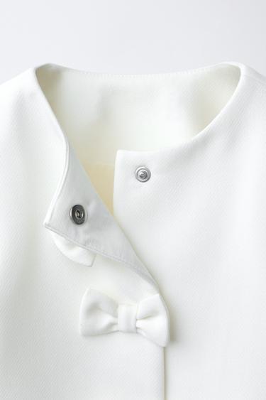 VESTE À LACETS - Blanc cassé de Zara - Image 2