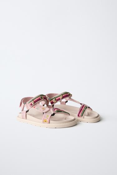 CASUAL DETAIL SANDALS - Pink by Zara