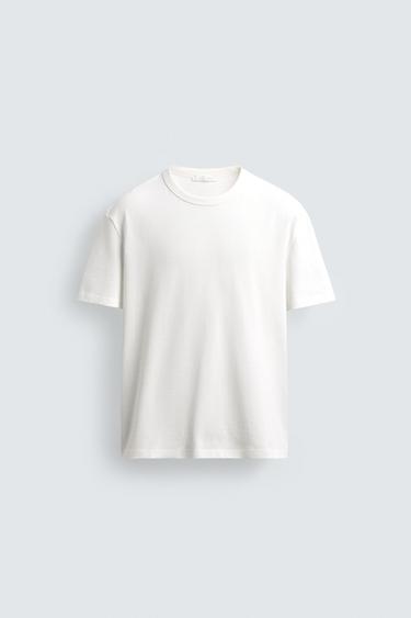 SOFT RELAXED FIT T-SHIRT - White by Zara