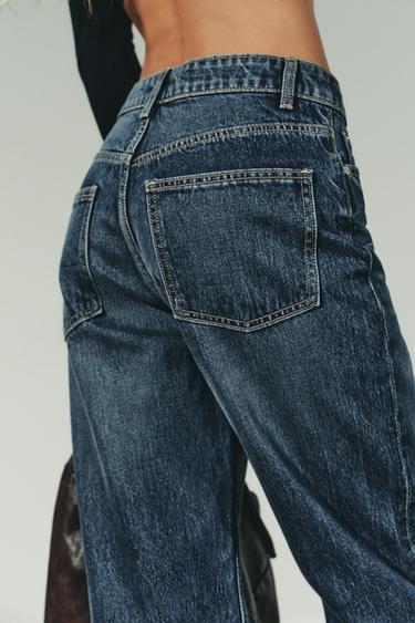 JEAN TRF MOM FIT TAILLE HAUTE - Bleu marine de Zara - Image 6