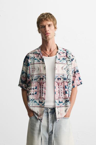 ABSTRACT PRINT SHIRT - Multicoloured by Zara