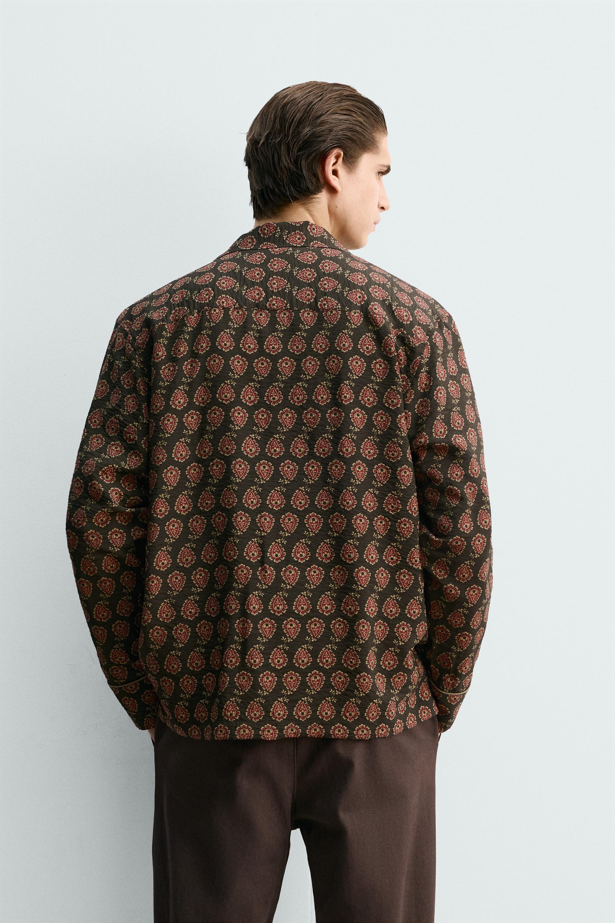 PAISLEY PRINT FLOWY SHIRT