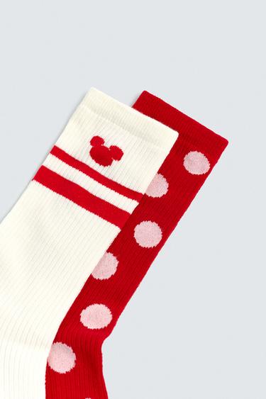 LOT DE 2 PAIRES DE CHAUSSETTES LONGUES ASSORTIES HARRY LAMBERT FOR ZARA X DISNEY - Rouge de Zara - Image 2