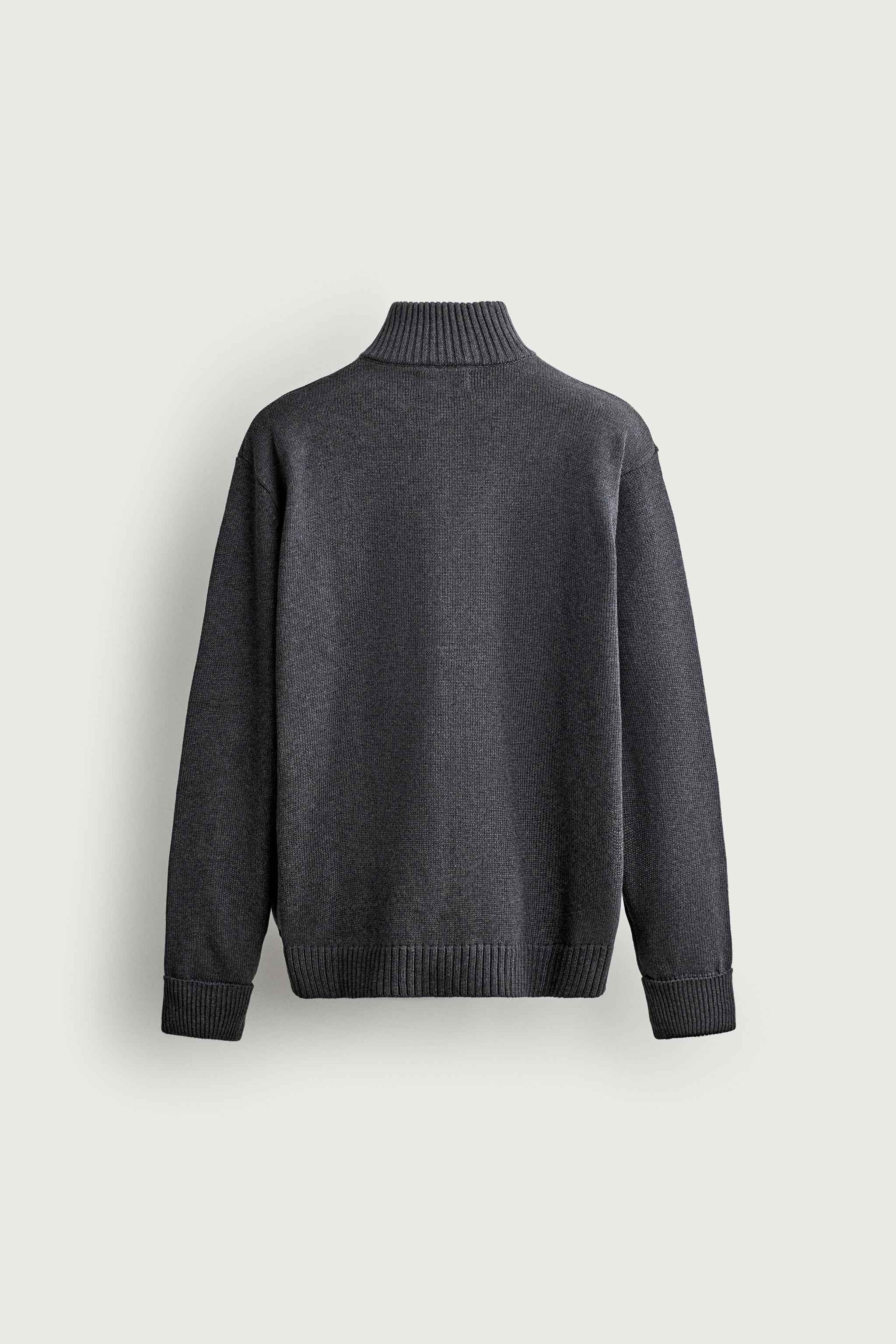 ZIP-UP KNIT CARDIGAN