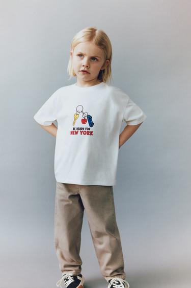 CAMISETA ESTAMPADO TEXTO - Blanco de Zara - Imagen 0