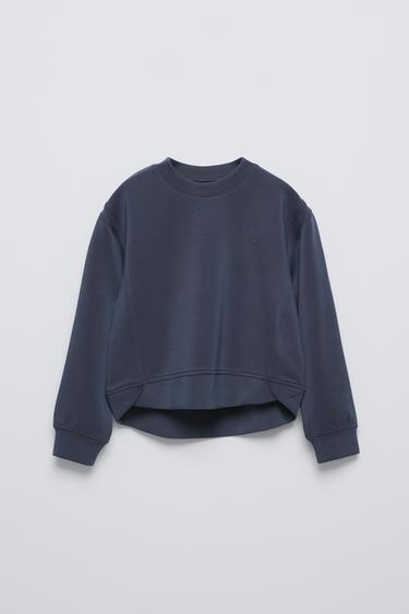 Zara MODAL SWEATSHIRT - Anthracite grey