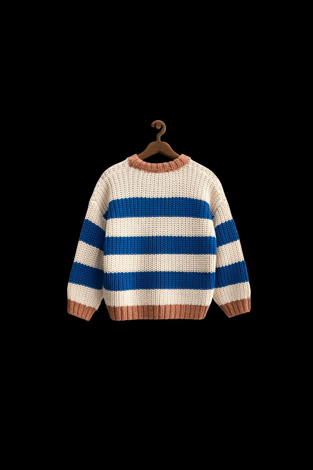 ZARA TIMELESS - STRIPED CHUNKY KNIT SWEATER