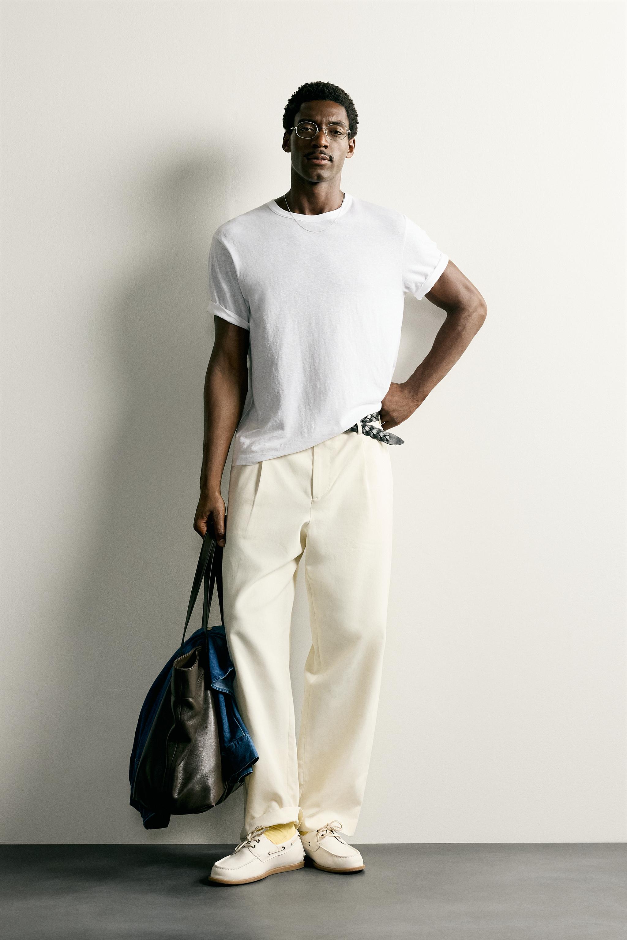 LIGHTWEIGHT REGULAR FIT T-SHIRT — Ecru