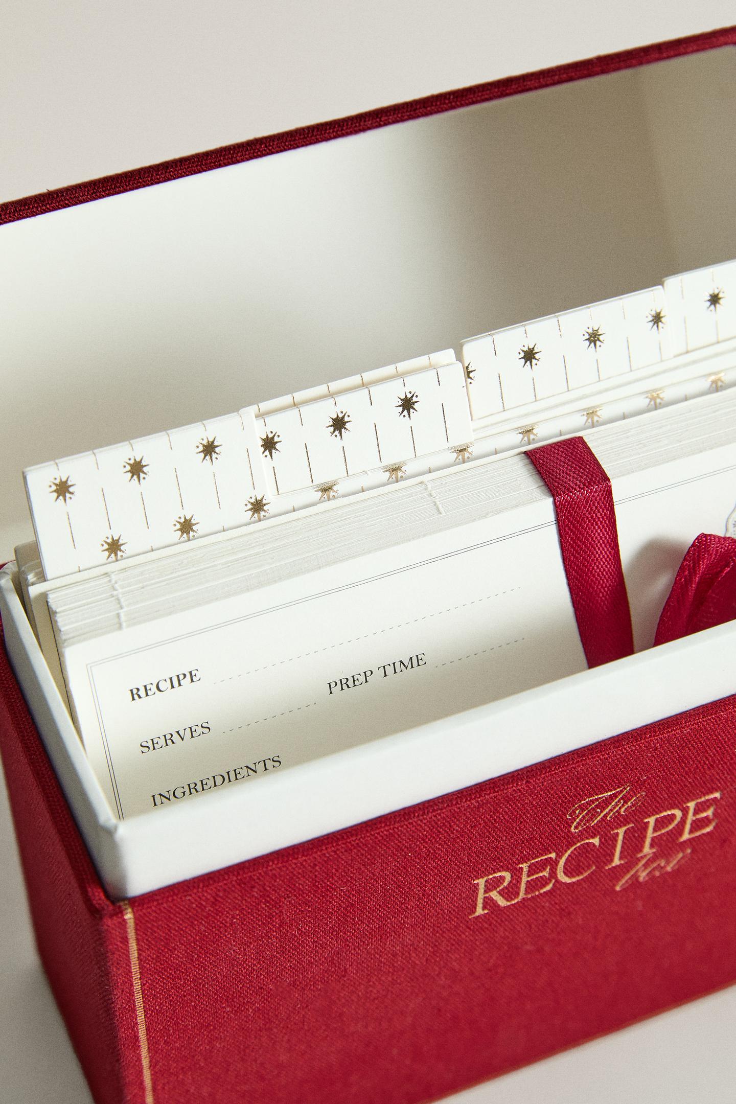 Zara Christmas Recipe Card Box (English), цвет: Красный — фото 3
