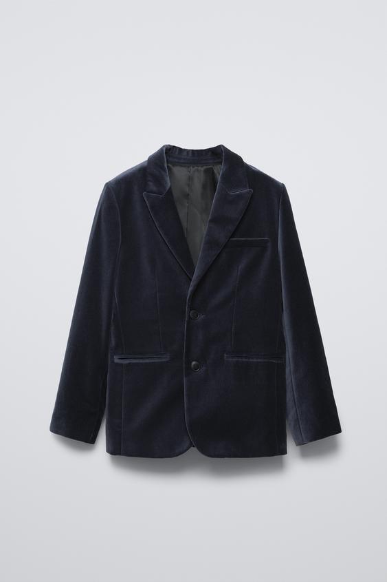 ベルベットブレザー - ブルーイッシュ | ZARA Japan / 日本 